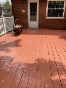 Deck cleaning and restoration services